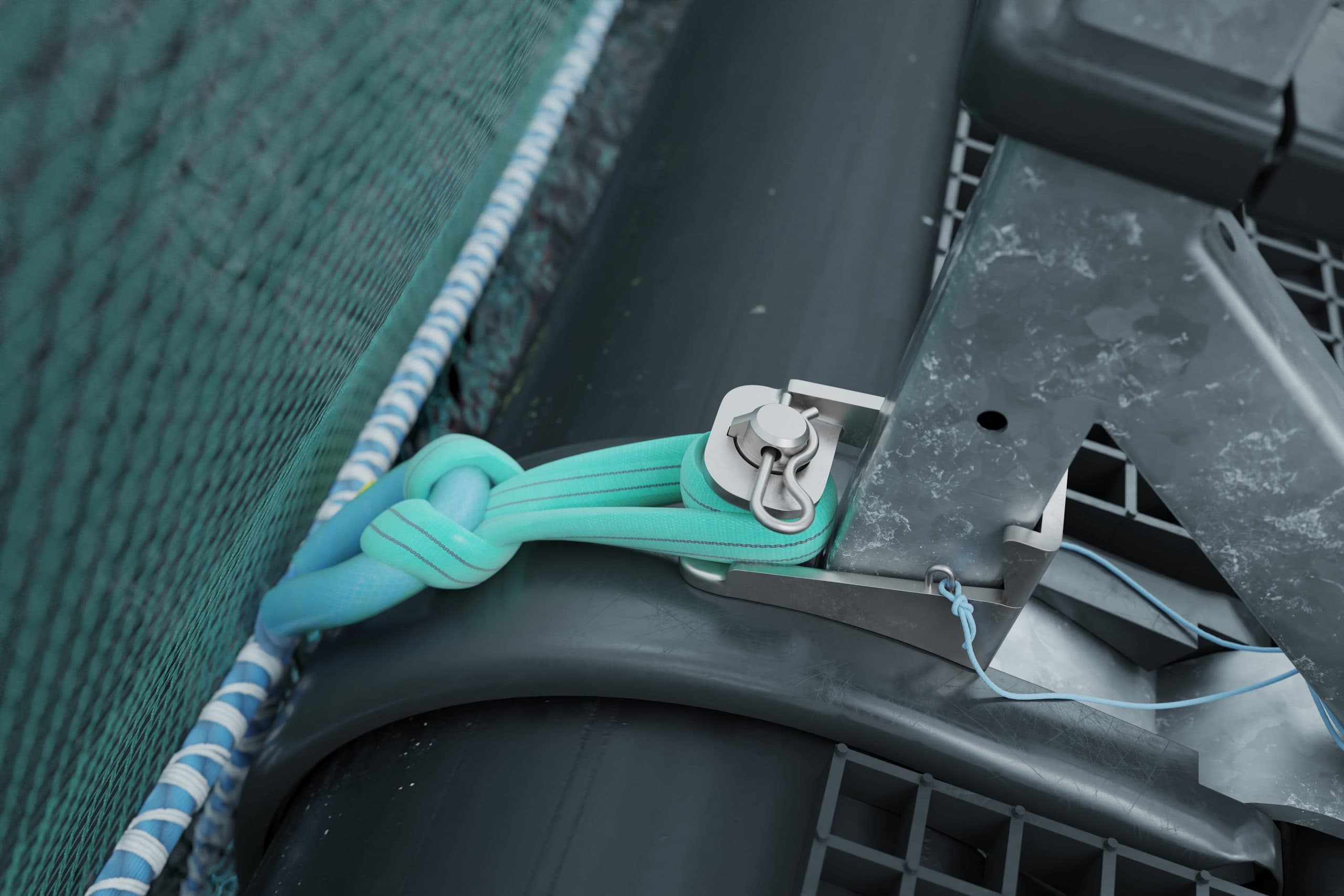 Quick coupling for nets